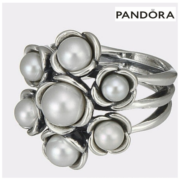 NIB PANDORA Ring New in Box White freshwater pearls
Size: 54/7 - Picture 1 of 12